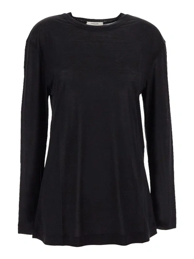 Lemaire Essential T-shirt In Black