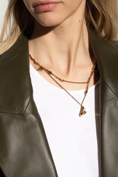 Lemaire ‘estampe' Brass Necklace In Gold