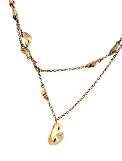 Pre-owned Lemaire Estampe Necklace, 18.5" In Multicolor