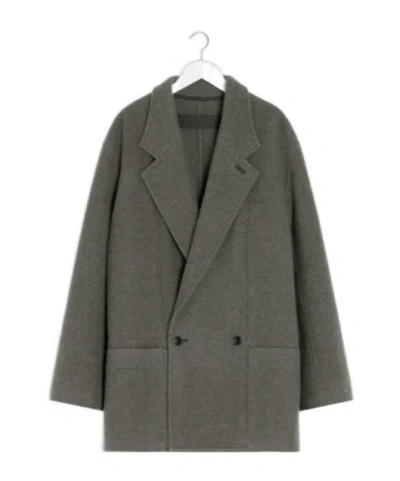 LEMAIRE FELT DOUBLE-BREASTED COAT