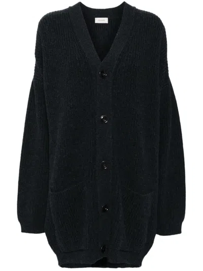 Lemaire Felted Cardi-coat In Blue