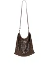 Lemaire Filt Net Messenger Bag In Brown