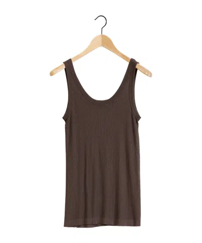 LEMAIRE LEMAIRE FINE-RIBBED SCOOP NECK TANK TOP