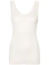 Lemaire Nahtloses Geripptes Tanktop In Neutrals