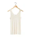 Shop Lemaire Fine-ribbed Seamless Tank Top In White