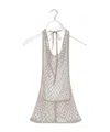 Lemaire Fishnet Halter Top In Neutral