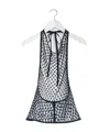Lemaire Fishnet Halter Top In White