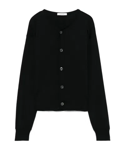 Lemaire Fitted Cardigan In Black