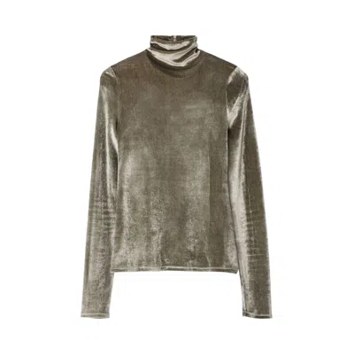 Pre-owned Lemaire Fitted High Neck Top 'chrome' | Multi-color | Women's Size S In Multicolor