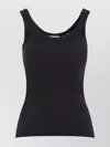 Lemaire Ribbed Tank Top In Black