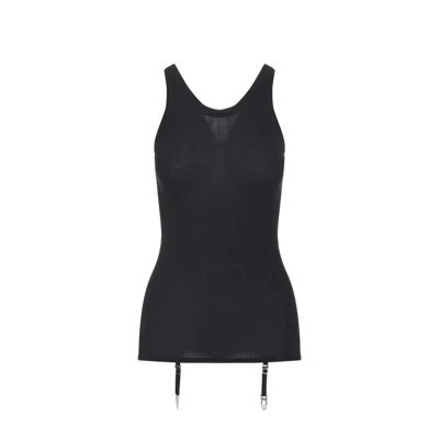 LEMAIRE LEMAIRE FITTED RIBBED WOOL TANK TOP