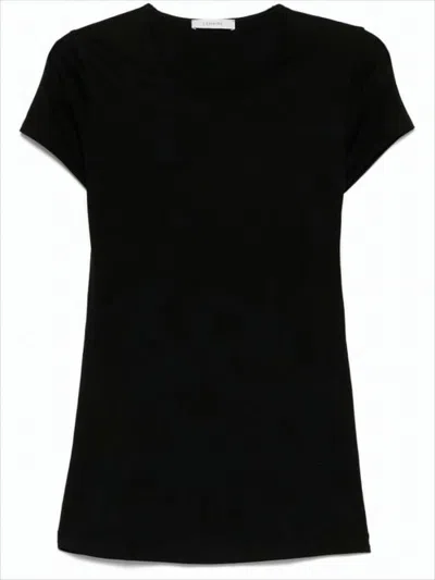 LEMAIRE FITTED SHORT-SLEEVE COTTON T-SHIRT WITH ROUND NECKLINE