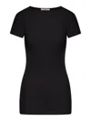 Lemaire Black Tops - T-shirts & Jerseys Women In Black