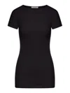 Lemaire Black Tops - T-shirts & Jerseys Women In Negro