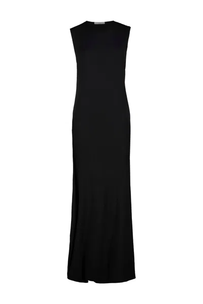 Lemaire Fitted Twisted Dress Clothing In Black