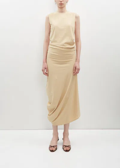LEMAIRE FITTED TWISTED JERSEY DRESS