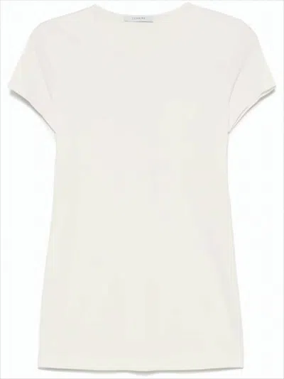 LEMAIRE FITTED WHITE COTTON SHORT-SLEEVE T-SHIRT
