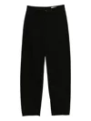 Lemaire Five Pocket Twisted Pants In Black