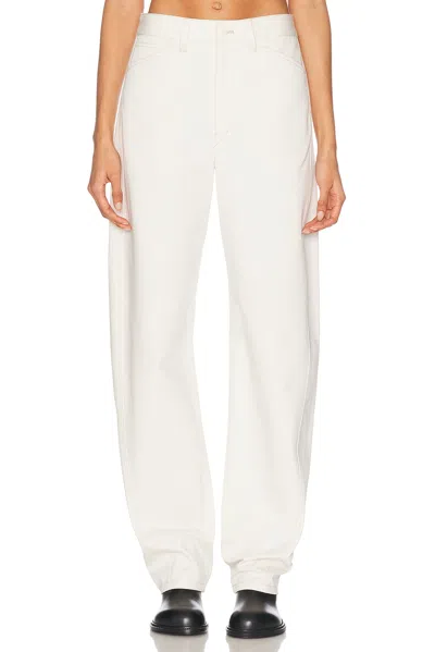 Lemaire Women Five Pocket Twisted Pants In Cream