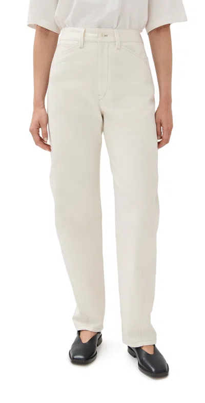 Lemaire Five Pocket Twisted Pants Creamy White