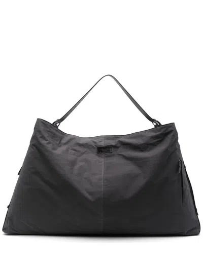 Lemaire Flag Hobo Bag In Grey