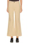 Lemaire Flared-leg Jeans In Brown