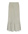 Lemaire Flared Maxi Skirt In Gray