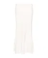 Lemaire Semi-sheer A-line Midi Skirt In White