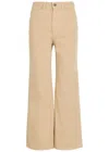 Lemaire Flared-leg Jeans In Brown