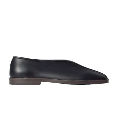 Pre-owned Lemaire Flat Piped Slipper 'black Dark Chocolate' | Men's Size 44