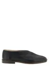 Lemaire Round Toe Slippers Seam Detailing In Black