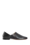 Lemaire Folding-heel Leather Slippers In Black