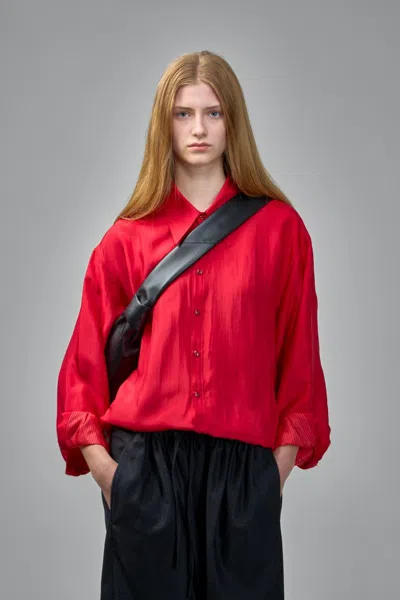 Lemaire Flowing Shirt In Red
