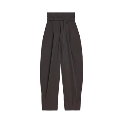 Pre-owned Lemaire Folded Waistband Pants 'dark Brown' | Women's Size 32