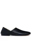 Lemaire Folding-heel Leather Slippers In Black