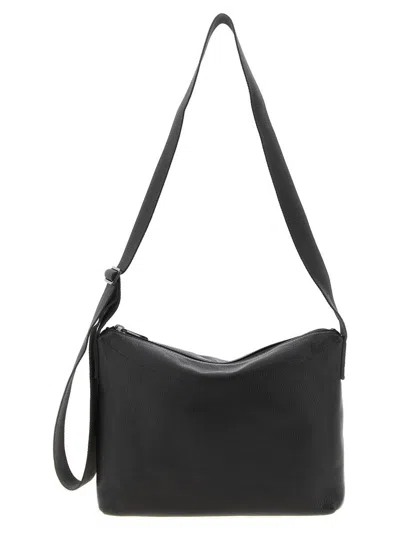 Lemaire Small Rectangular Crossbody Bag With Adjustable Strap In Black