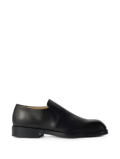 Lemaire Leather Loafers In Black