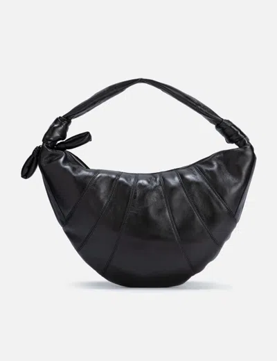 Lemaire Fortune Croissant Bag In Black