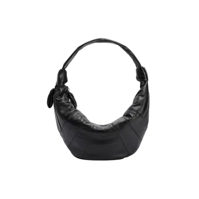 Lemaire Fortune Croissant Bag In Black