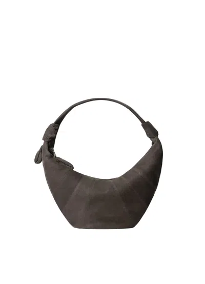 Lemaire Fortune Croissant Bag In Brown