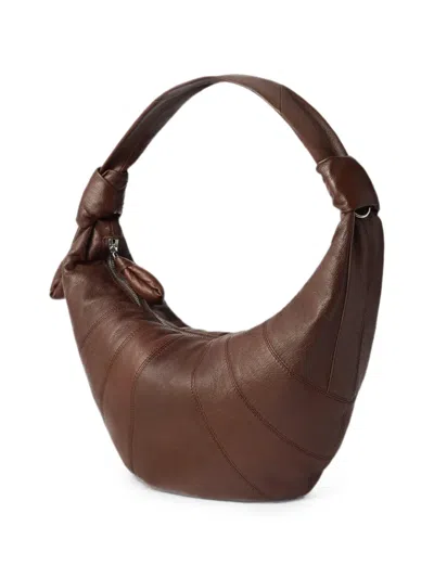 Lemaire Fortune Croissant Bag In Goat Leather In Pattern