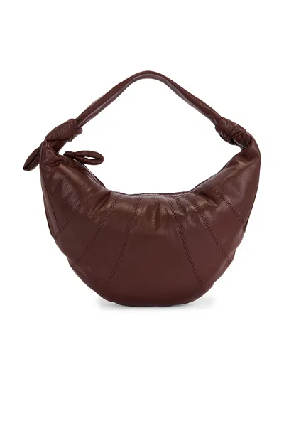 Lemaire Fortune Croissant Bag In Roasted Pecan