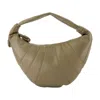 Lemaire Fortune Croissant Crossbody - Leather - Khaki In Brown
