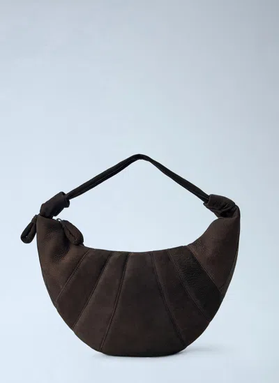 Lemaire Fortune Croissant Handbag In Brown