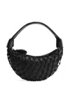 Lemaire Fortune Croissant Knotted-details Shoulder Bag In Brown