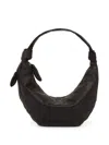 Lemaire Fortune Croissant Bag In Brown