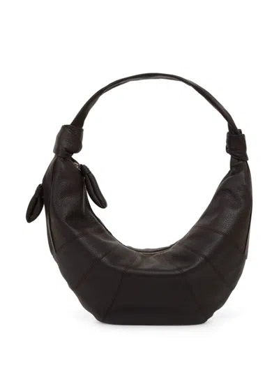 LEMAIRE FORTUNE CROISSANT LEATHER SHOULDER BAG