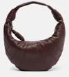 Lemaire Fortune Croissant Mini Leather Shoulder Bag In Brown