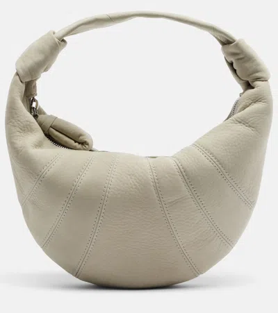 Lemaire Fortune Croissant Mini Leather Shoulder Bag In Sand