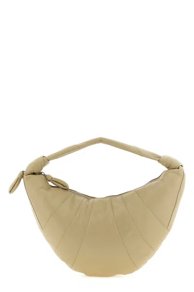 Lemaire Fortune Croissant Leather Shoulder Clutch Bag In Brown